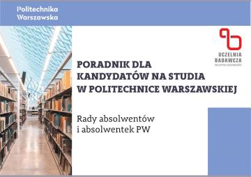 Okładka poradnika dla kandydatów na studia w PW