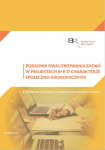 Okładka opracowania "Poradnik kwalifikowanych zadań w projektach B+R"